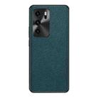 For Huawei P40 Cross Texture PU Leather Phone Case(Dark Green) - 1