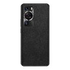 For Huawei P60 / P60 Pro Cross Texture PU Leather Phone Case(Black) - 1