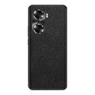 For Honor 60 Pro Cross Texture PU Leather Phone Case(Black) - 1