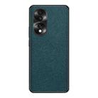 For Honor 70 Cross Texture PU Leather Phone Case(Dark Green) - 1