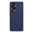 For Honor 70 Cross Texture PU Leather Phone Case(Sapphire Blue) - 1