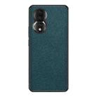 For Honor 80 Cross Texture PU Leather Phone Case(Dark Green) - 1