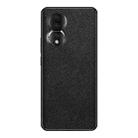 For Honor 80 Cross Texture PU Leather Phone Case(Black) - 1