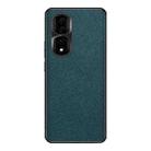 For Honor 90 Pro Cross Texture PU Leather Phone Case(Dark Green) - 1