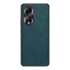 For Honor 90 Cross Texture PU Leather Phone Case(Dark Green) - 1