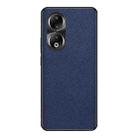 For Honor 90 Cross Texture PU Leather Phone Case(Sapphire Blue) - 1