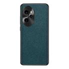 For Honor 100 Pro Cross Texture PU Leather Phone Case(Dark Green) - 1