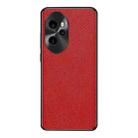 For Honor 100 Pro Cross Texture PU Leather Phone Case(Red) - 1