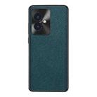 For Honor 100 Cross Texture PU Leather Phone Case(Dark Green) - 1