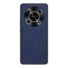 For Honor X30 Cross Texture PU Leather Phone Case(Sapphire Blue) - 1