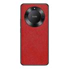 For Honor X40 Cross Texture PU Leather Phone Case(Red) - 1