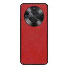 For Honor X50 Cross Texture PU Leather Phone Case(Red) - 1