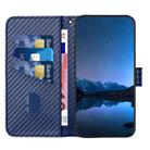 For Realme 10 4G YX0070 Carbon Fiber Buckle Leather Phone Case with Lanyard(Royal Blue) - 3