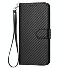 For Realme 10 Pro YX0070 Carbon Fiber Buckle Leather Phone Case with Lanyard(Black) - 2