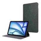 For iPad Air 11 2024 TPU Flip Tablet Protective Leather Case(Green) - 1