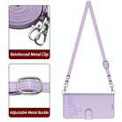 For Infinix Hot 9 / Hot 9 Pro Cat Rat Embossed Pattern RFID Leather Phone Case with Lanyard(Purple) - 3