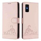 For Infinix GT 30 Pro Cat Rat Embossed Pattern RFID Leather Phone Case with Lanyard(Pink) - 2