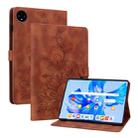 For Huawei MatePad Pro 11 2022 Lily Embossed Leather Tablet Case(Brown) - 1