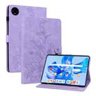 For Huawei MatePad Pro 11 2022 Lily Embossed Leather Tablet Case(Purple) - 1