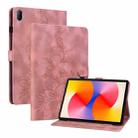 For Huawei MatePad SE 11 2024 Lily Embossed Leather Tablet Case(Pink) - 1
