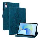 For Honor Pad X8 Pro / X9 2023 Lily Embossed Leather Tablet Case(Dark Blue) - 1