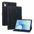 For Honor Pad X8 Pro / X9 2023 Lily Embossed Leather Tablet Case(Black) - 1