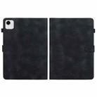 For Honor Pad X9a Lily Embossed Leather Tablet Case(Black) - 2