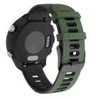 22mm For Huawei Watch GT2e 46m Silicone Watch Band(Army Green+Black) - 1
