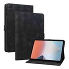 For OPPO Pad Air Lily Embossed Leather Tablet Case(Black) - 1