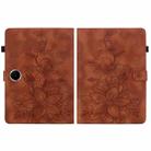 For OPPO Pad SE 11 inch Lily Embossed Leather Tablet Case(Brown) - 3