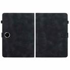 For OPPO Pad SE 11 inch Lily Embossed Leather Tablet Case(Black) - 3