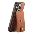 For iPhone 16 Pro Denior D14 NK Retro Pattern MagSafe Magnetic Card Holder Leather Phone Case(Brown) - 1