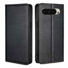 For Google Pixel 9 Gloss Oil Solid Color Magnetic Leather Phone Case(Black) - 1