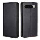 For Google Pixel 9 Pro XL Gloss Oil Solid Color Magnetic Leather Phone Case(Black) - 1