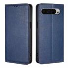 For Google Pixel 9 Pro XL Gloss Oil Solid Color Magnetic Leather Phone Case(Blue) - 1