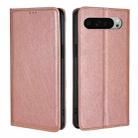 For Google Pixel 9 Pro XL Gloss Oil Solid Color Magnetic Leather Phone Case(Rose Gold) - 1