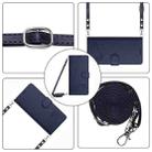 For Motorola Edge 5G UW 2022 Cat Rat Embossed Pattern RFID Leather Phone Case with Lanyard(Blue) - 1