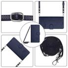 For Motorola Edge 50 Ultra Cat Rat Embossed Pattern RFID Leather Phone Case with Lanyard(Blue) - 2