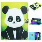 For iPad Pro 11 2024 Coloured Drawing Stitching Smart Leather Tablet Case(Panda) - 1