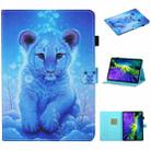 For iPad Pro 11 2024 Coloured Drawing Stitching Smart Leather Tablet Case(Little Tiger) - 1