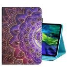 For iPad Pro 11 2024 Coloured Drawing Stitching Smart Leather Tablet Case(Mandala) - 1