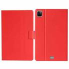 For iPad Pro 11 2024 Pure Color Smart Leather Tablet Case(Red) - 1