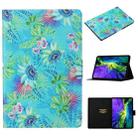 For iPad Pro 11 2024 Voltage Coloured Drawing Smart Leather Tablet Case(Flowers) - 1