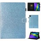 For iPad Pro 11 2024 Glitter Smart Leather Tablet Case(Blue) - 1