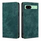 For Google Pixel 8a RFID Anti-theft Brush Magnetic Leather Phone Case(Green) - 1