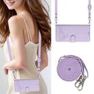 For OnePlus Nord N300 Cat Rat Embossed Pattern RFID Leather Phone Case with Lanyard(Purple) - 1