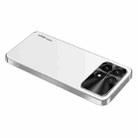 For Xiaomi Redmi K70 AG Frosted Electroplating Acrylic Phone Case(Silver White) - 1