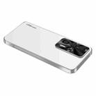 For Xiaomi Redmi K60 Pro AG Frosted Electroplating Acrylic Phone Case(Silver White) - 1