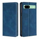 For Google Pixel 8a Skin Feel Magnetic Leather Phone Case(Blue) - 1