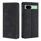 For Google Pixel 8a Skin Feel Magnetic Leather Phone Case(Black) - 1